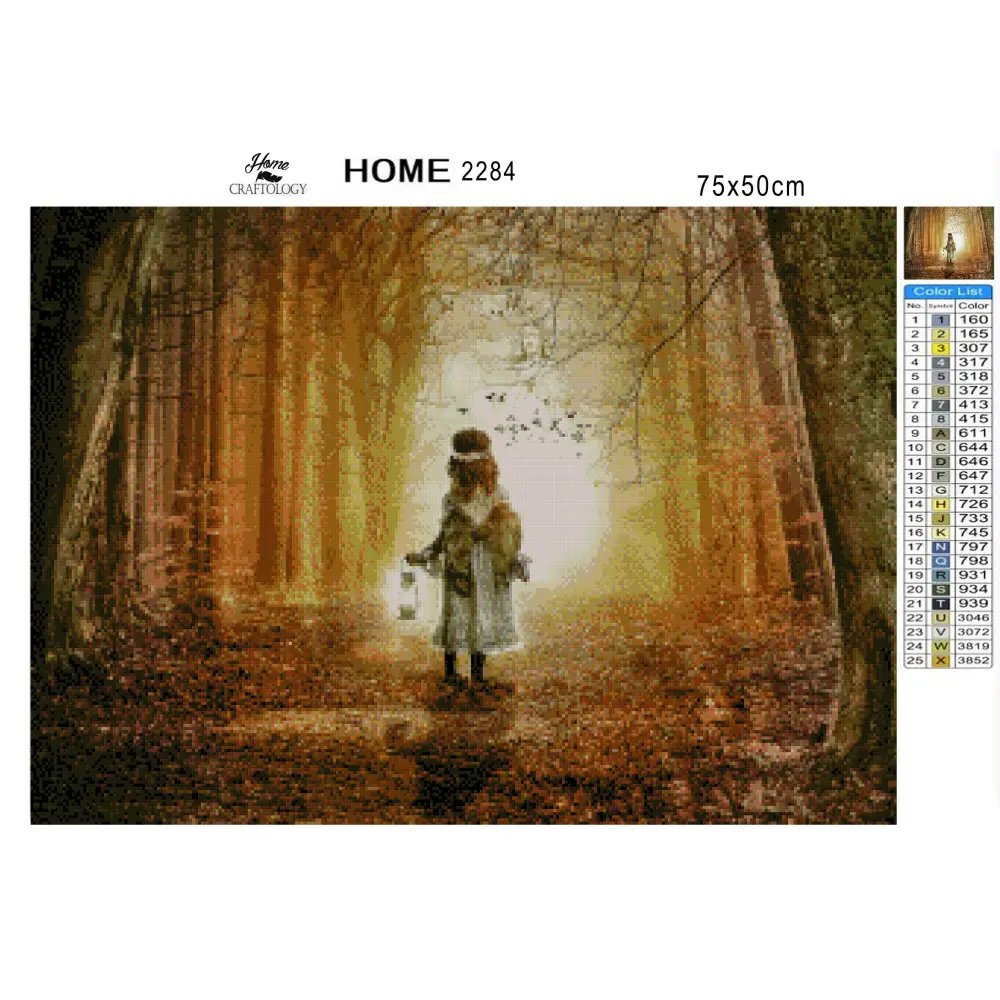 Angel in the Woods - Premium Diamond Painting Kit - Diamond Painting Kit
