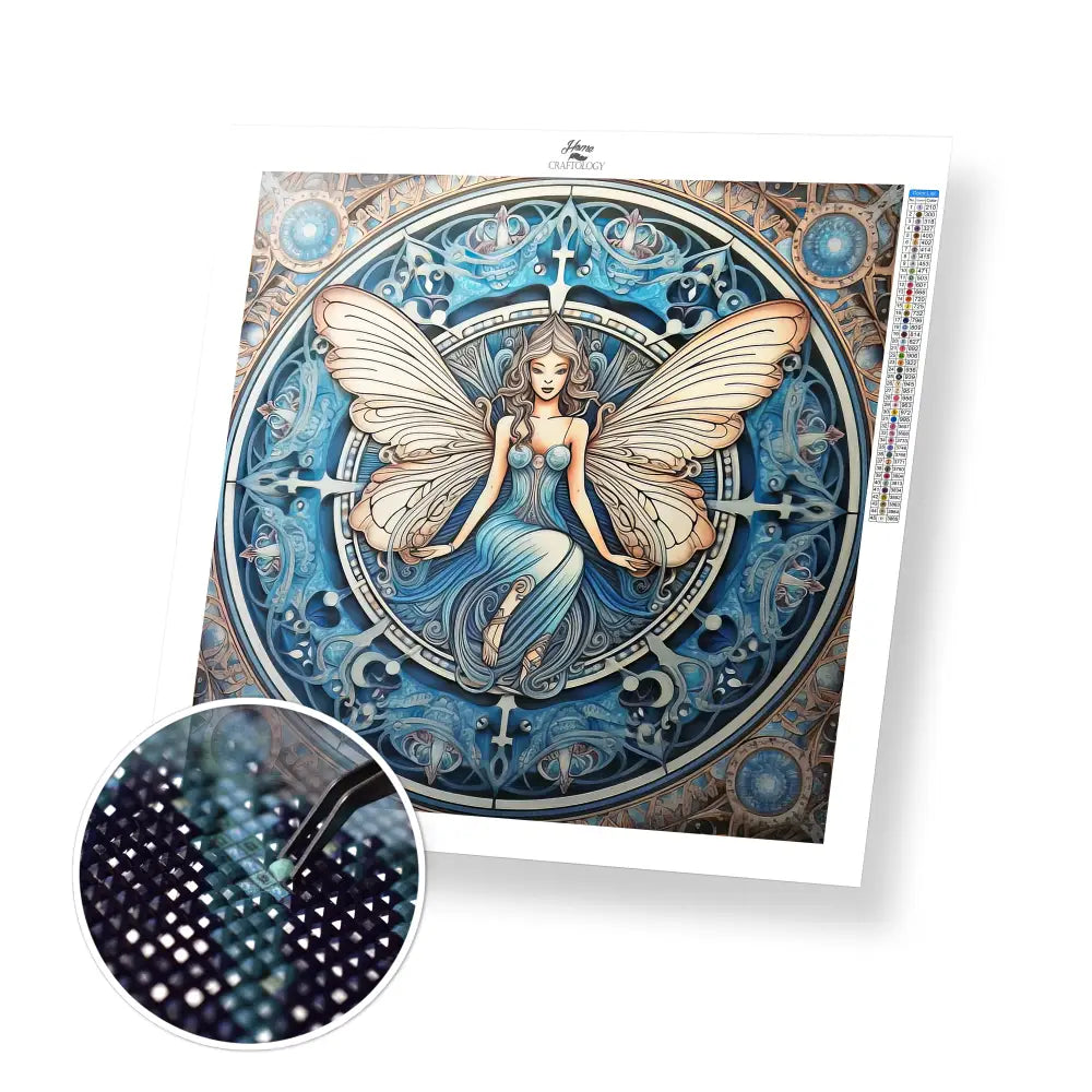 Angel Mandala - Exclusive Premium Diamond Painting Kit - 30x30cm / 12x12’’ / Square (Most Popular) - Diamond Painting