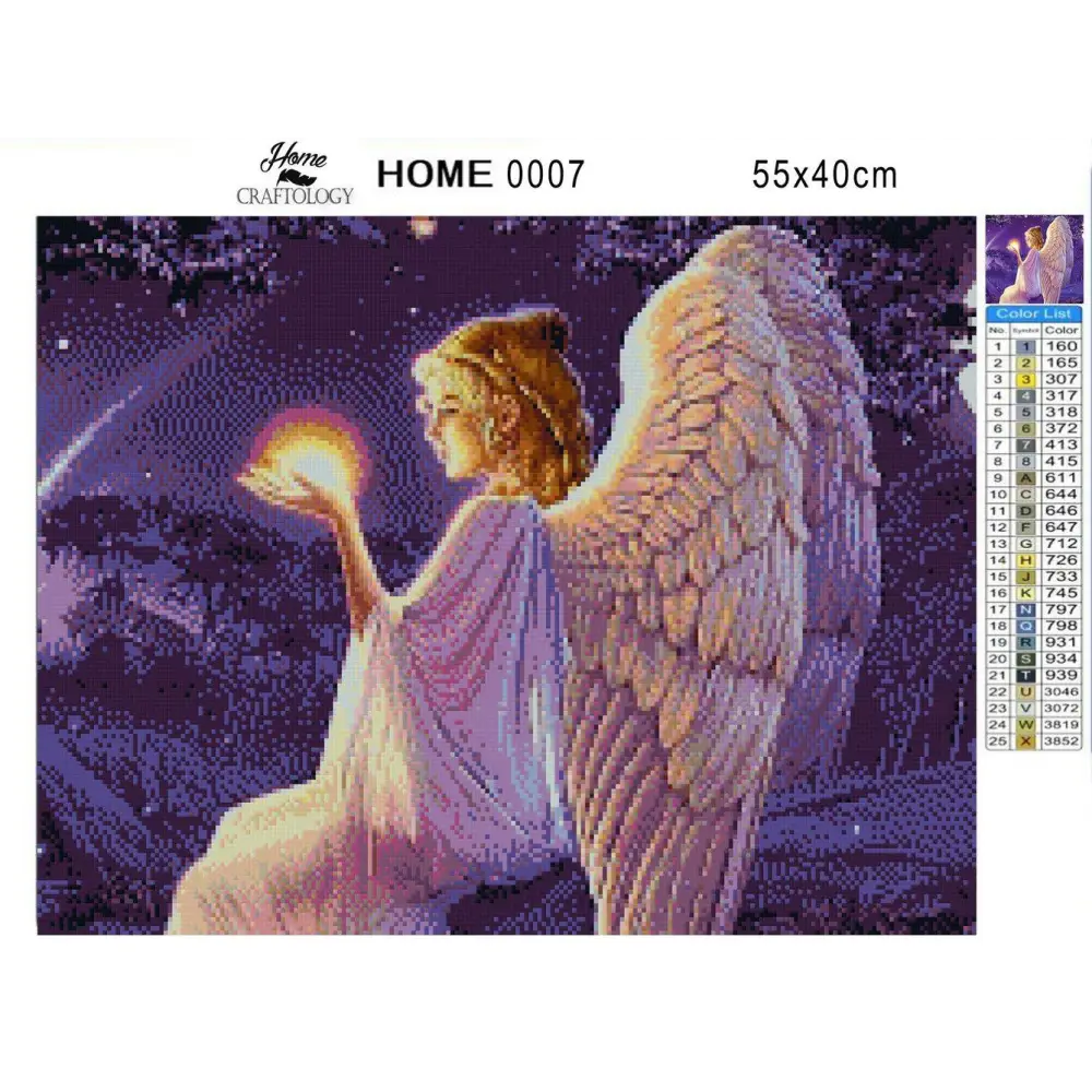 Angel's Light - Diamond Painting Kit - Home Craftology