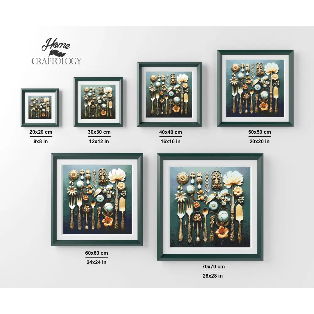 Antique Silverware - Exclusive Premium Diamond Painting Kit - Diamond Painting Kit