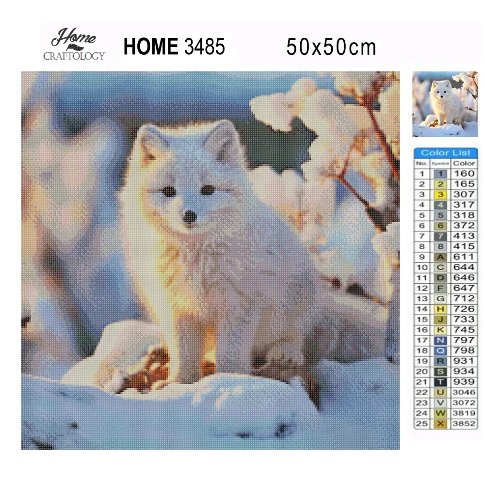 Arctic Fox - Exclusive Premium Diamond Painting Kit - Diamond Painting Kit