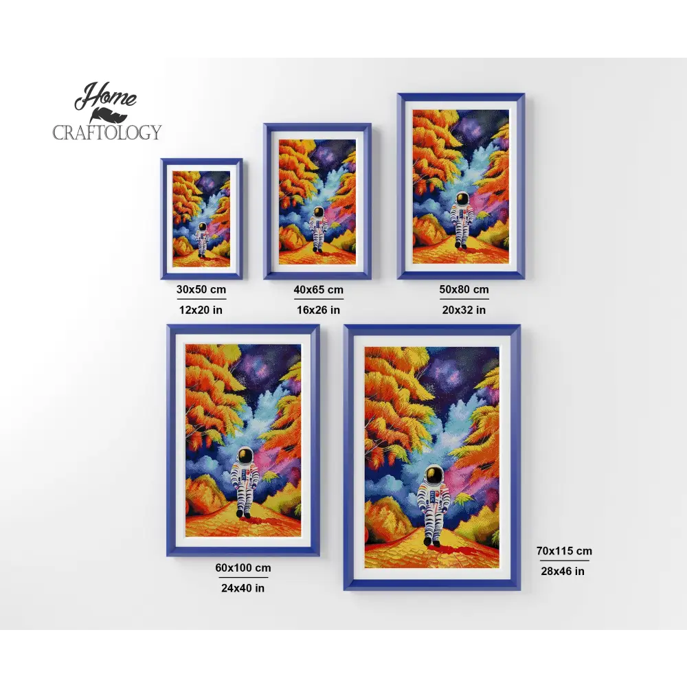 Astronaut in Autumn - Premium Diamond Painting Kit - Diamond Painting Kit