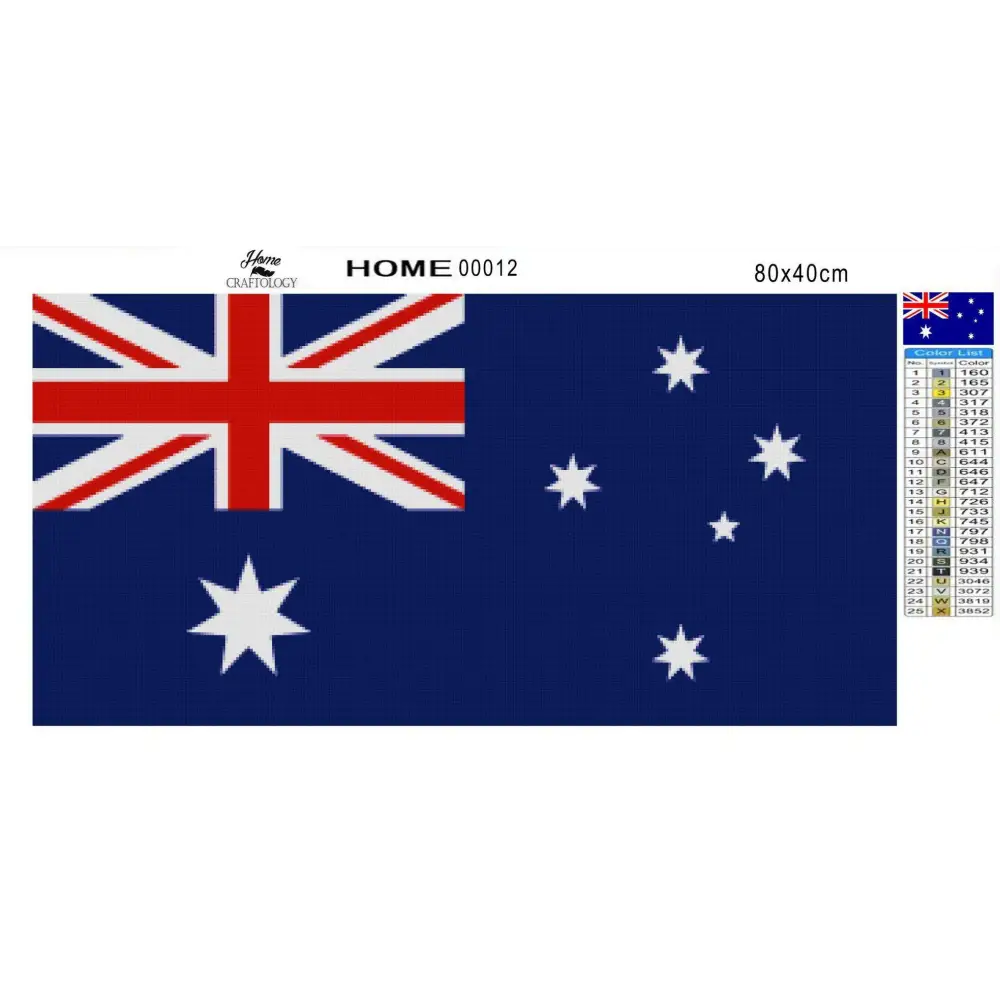 Australia Flag - Diamond Painting Kit - Home Craftology
