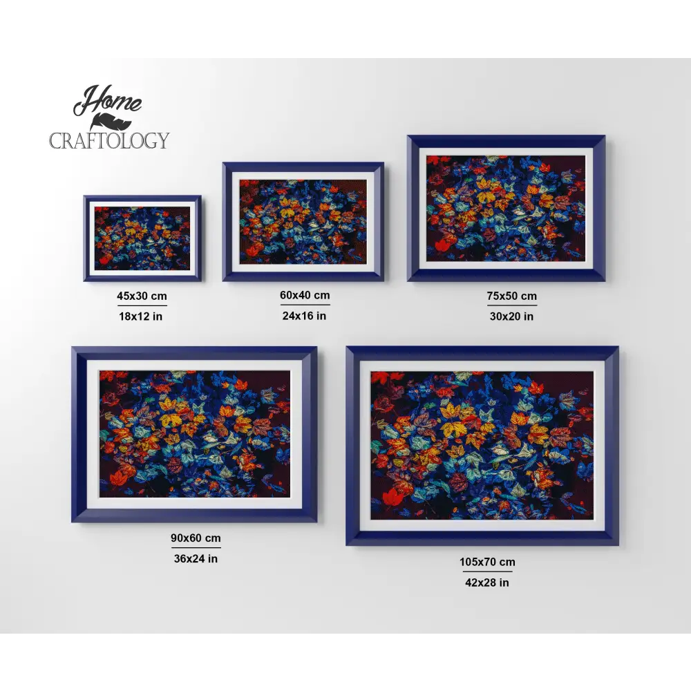 Autumn Leaves in Water - Premium Diamond Painting Kit - Diamond Painting Kit