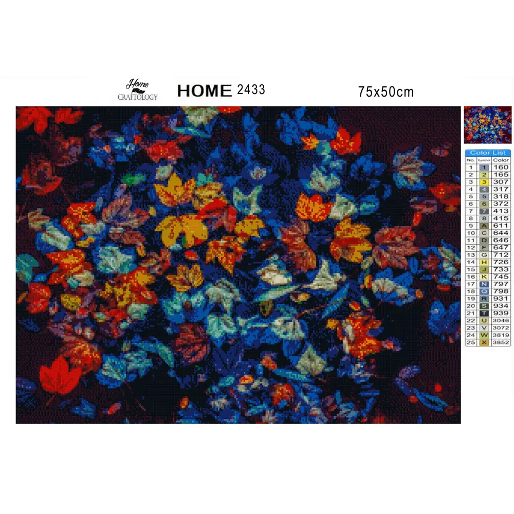 Autumn Leaves in Water - Premium Diamond Painting Kit - Diamond Painting Kit