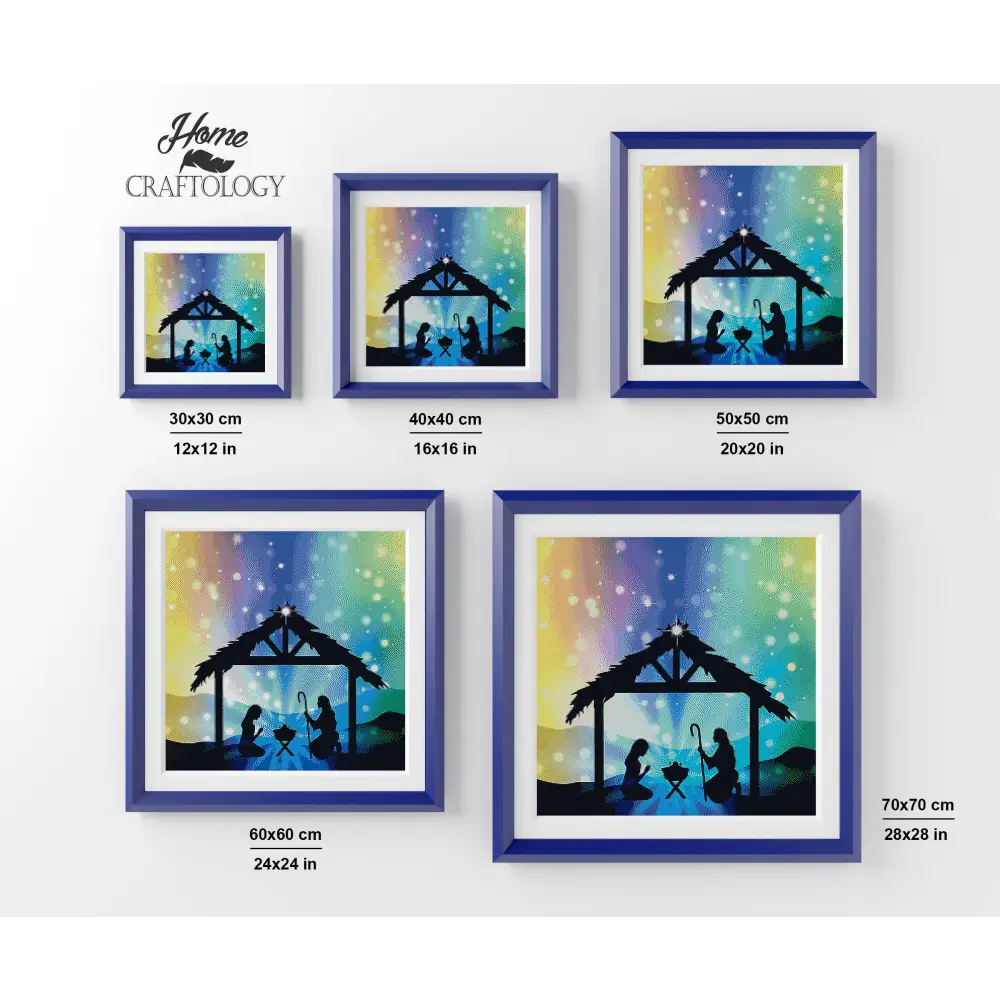 Baby Jesus with Mary and Joseph - Premium Diamond Painting Kit - Diamond Painting Kit