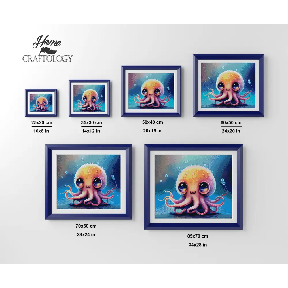 Baby Octopus - Premium Diamond Painting Kit - Diamond Painting Kit