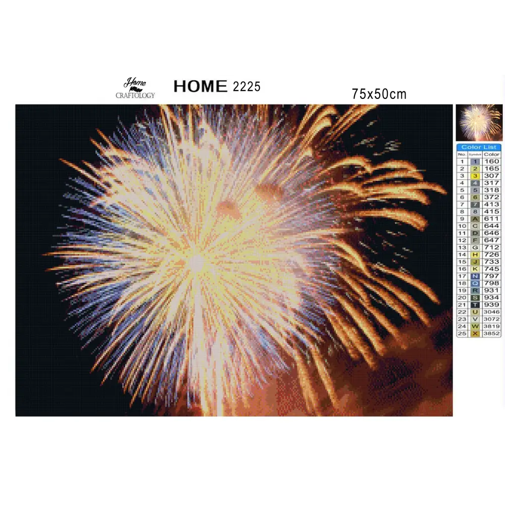 Ball of Fireworks - Premium Diamond Painting Kit - Diamond Painting Kit