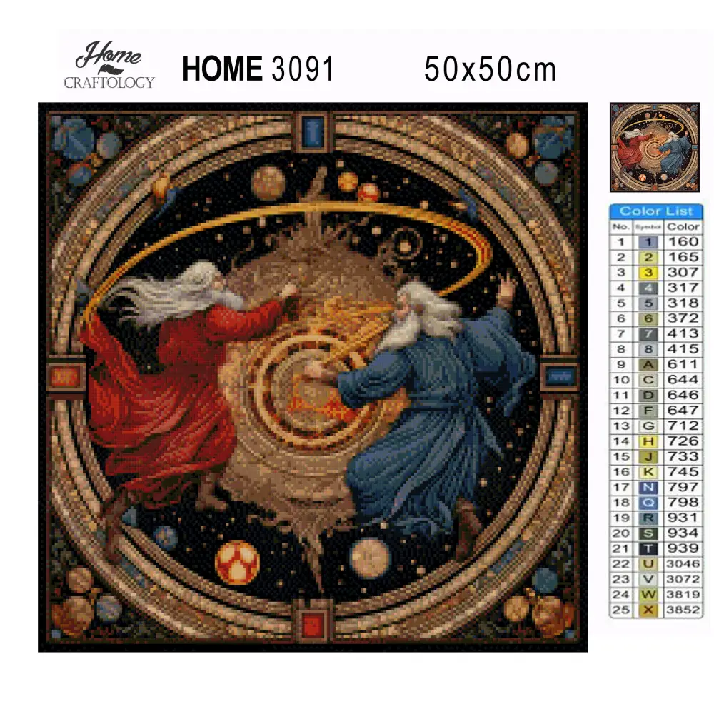 Battle of Wizards - Exclusive Premium Diamond Painting Kit - Diamond Painting Kit
