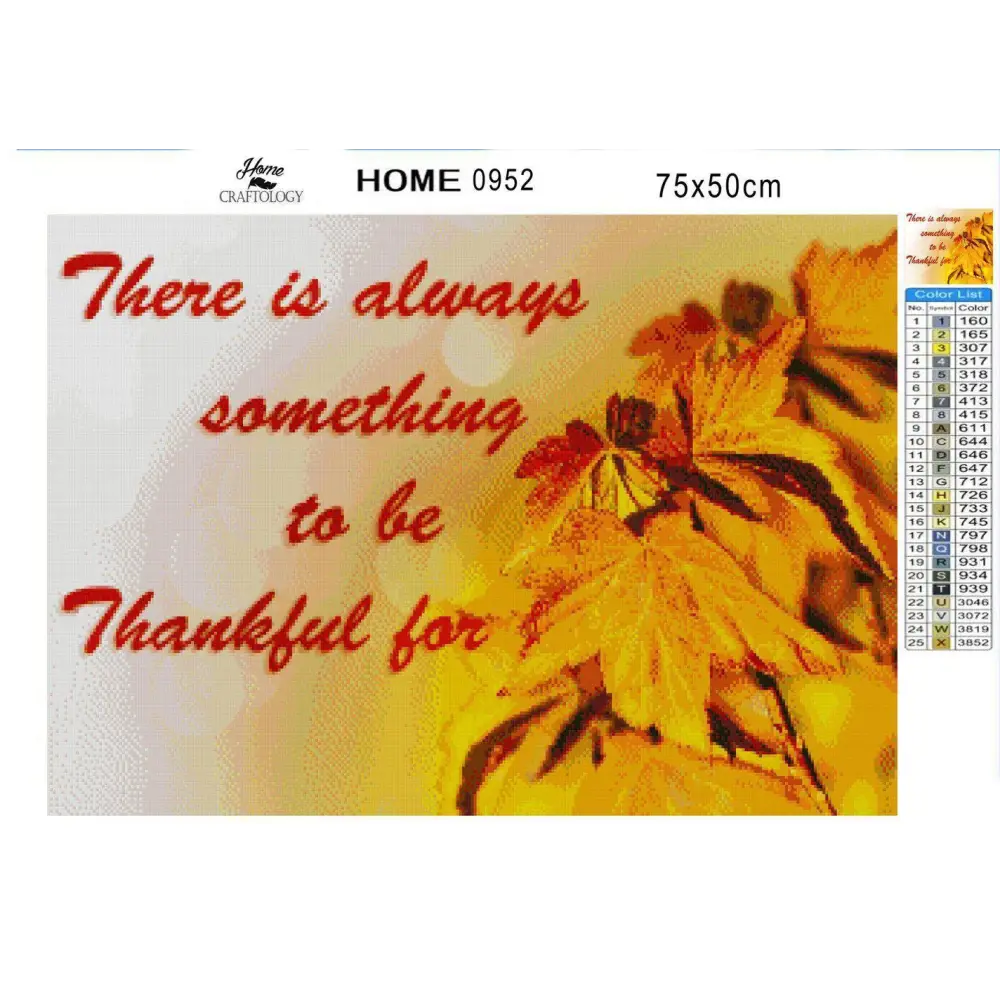 Be Thankful - Diamond Painting Kit - Home Craftology