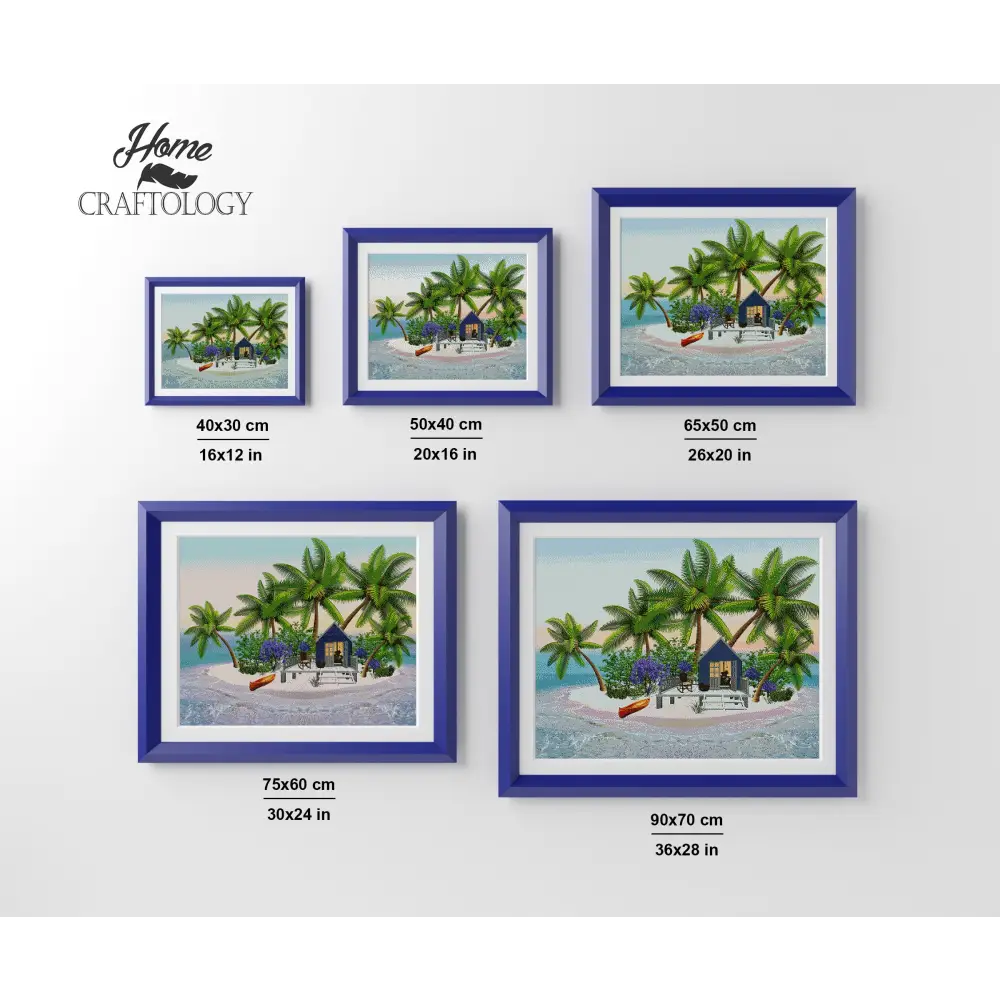 Beach House - Premium Diamond Painting Kit - Diamond Painting Kit