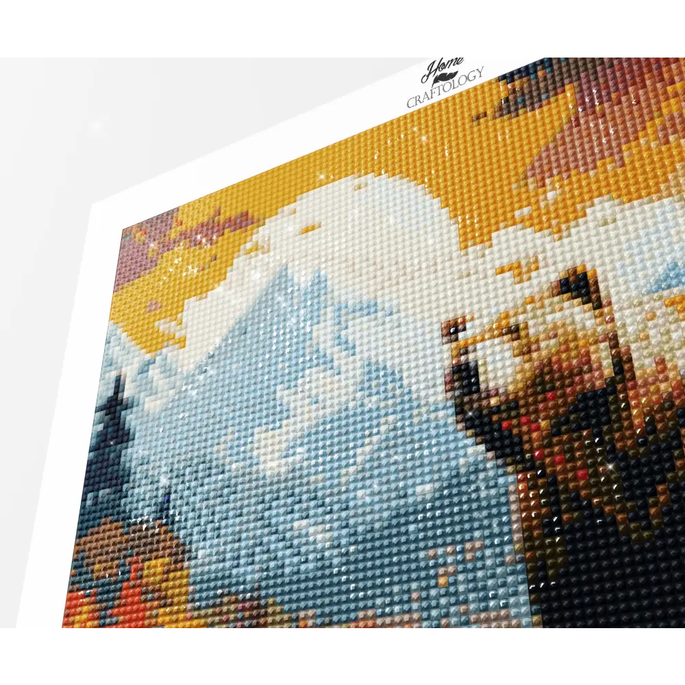 Bear During Sunset - Exclusive Premium Diamond Painting Kit - Diamond Painting Kit