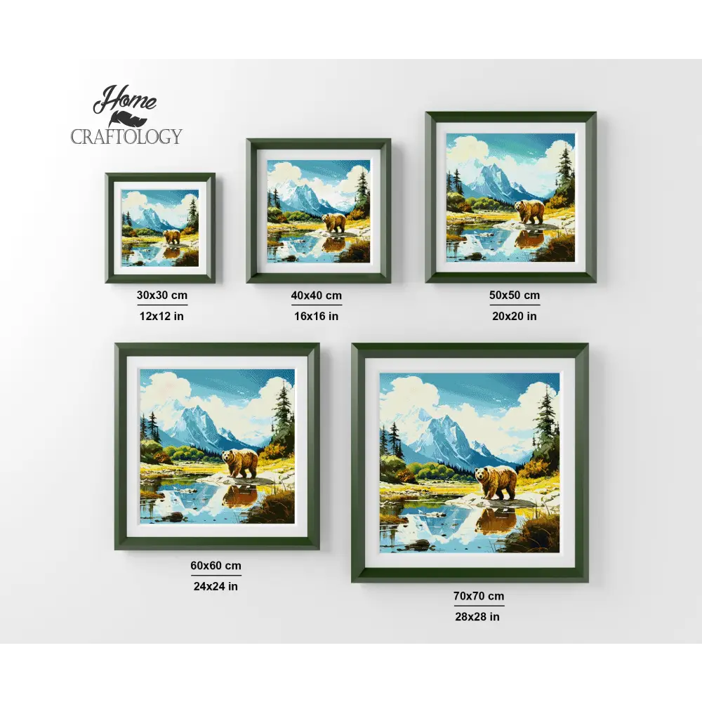 Bear with a View - Exclusive Premium Diamond Painting Kit - Diamond Painting Kit