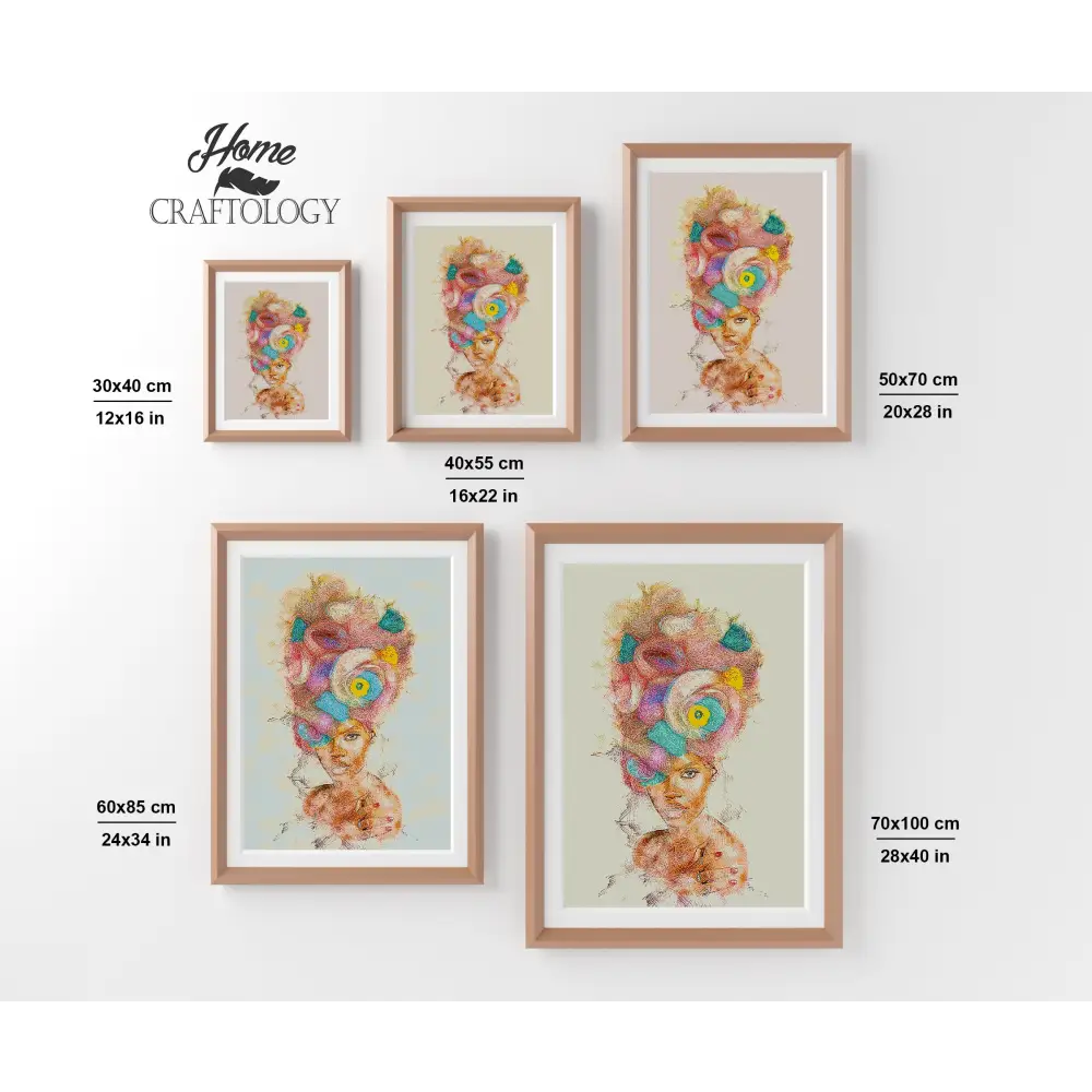 Beautiful African Woman - Premium Diamond Painting Kit - Diamond Painting Kit