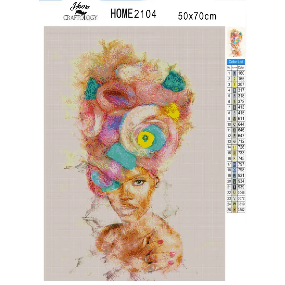 Beautiful African Woman - Premium Diamond Painting Kit - Diamond Painting Kit