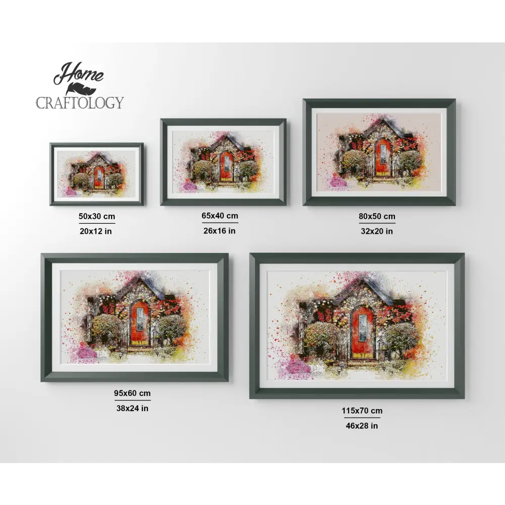Beautiful Red Door - Premium Diamond Painting Kit - Diamond Painting Kit