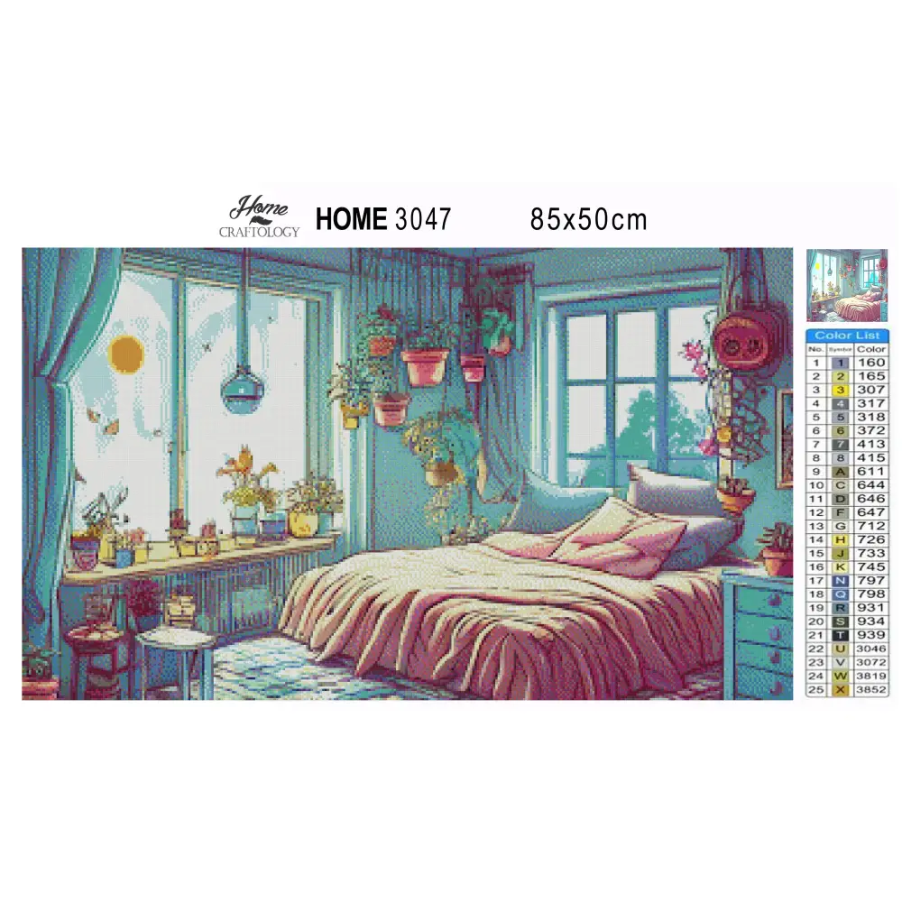 Bedroom - Premium Diamond Painting Kit - Diamond Painting Kit