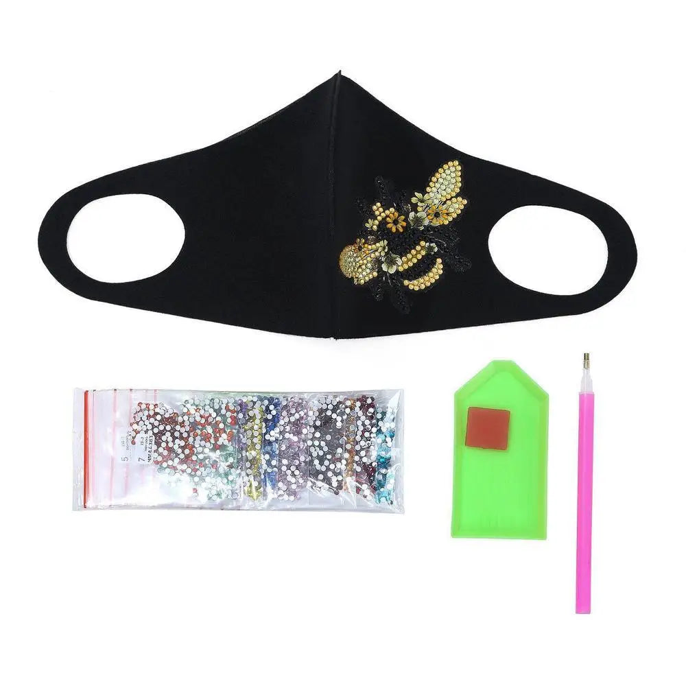Bee - Diamond Painting Face Mask - Face Mask