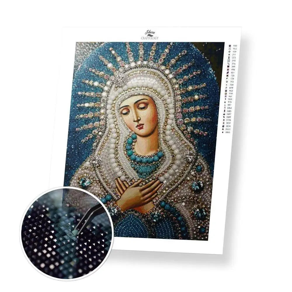 Best Selling Christianity Diamond Painting Kits - Mother Mary - 50x65cm / 20x26’’ (Recommended) Square - Diamond