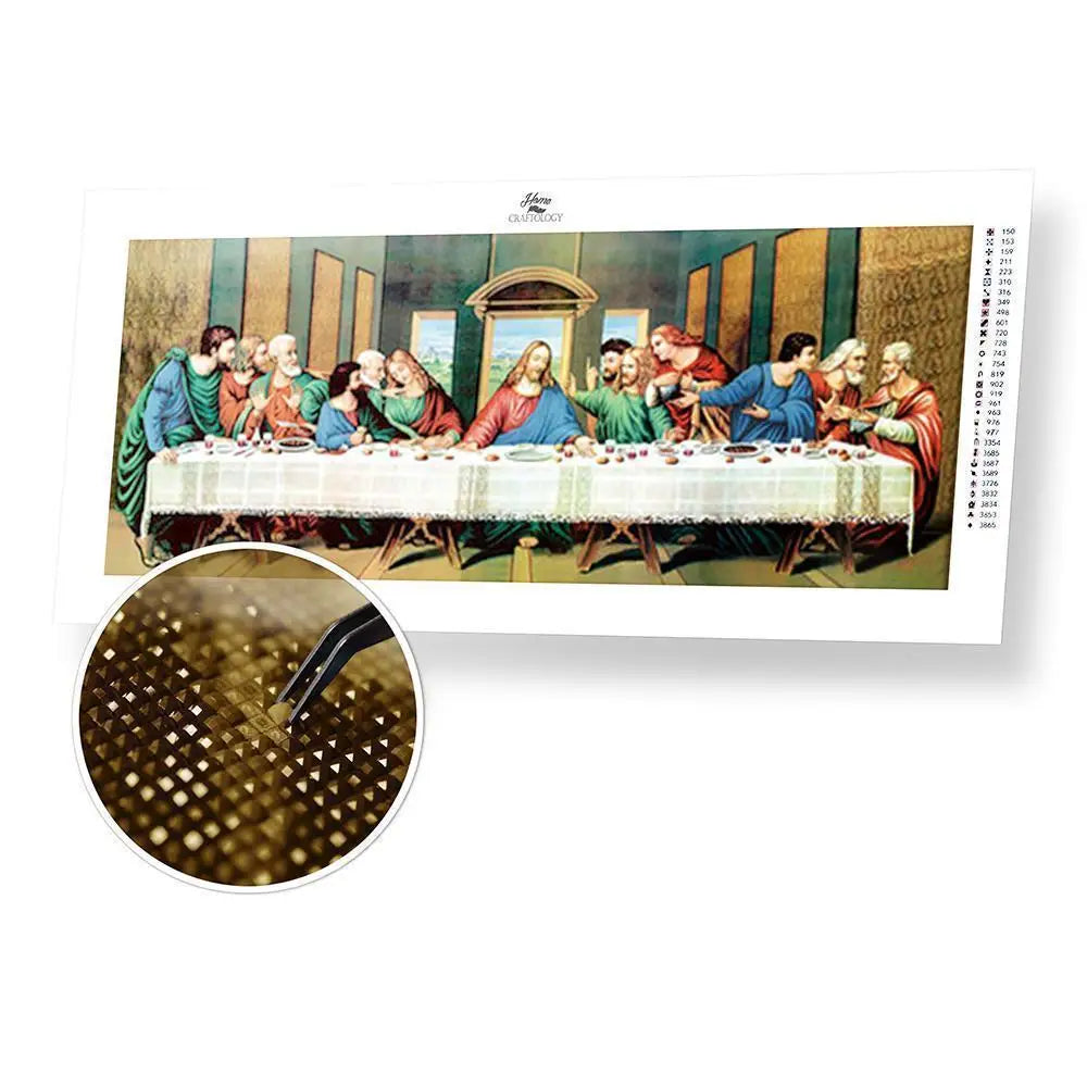 Best Selling Christianity Diamond Painting Kits - The Last Supper - 120x50cm / 47x20’’ (Recommended) Square - Diamond
