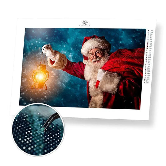 Best Selling Christmas Diamond Painting Kits - Smiling Santa - 60x40cm / 24x16’’ (Recommended) Square