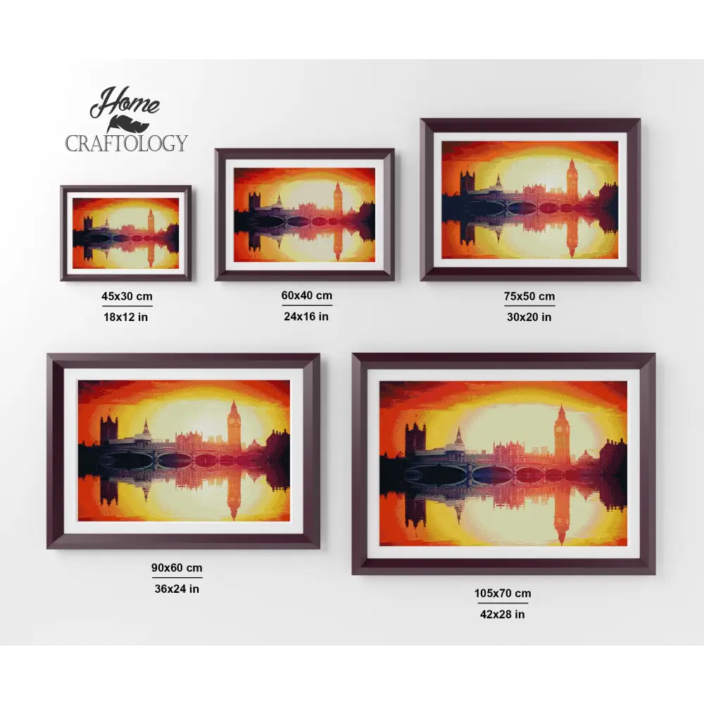 Big Ben Reflection - Premium Diamond Painting Kit - Diamond Painting Kit