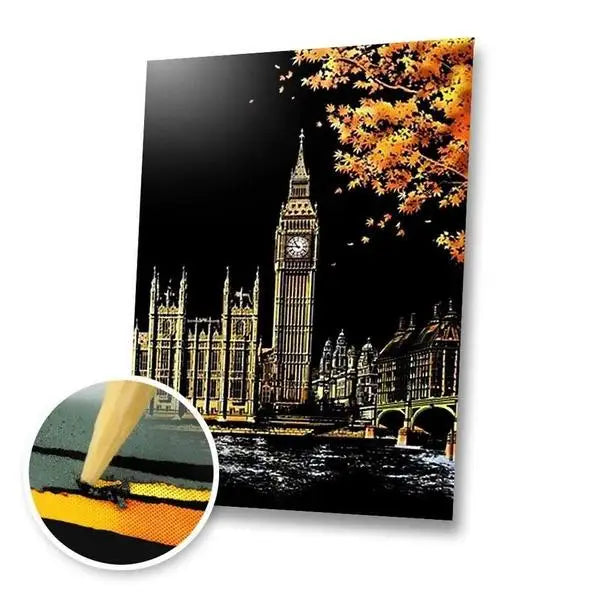 Big Ben UK - Scratch Painting Kit - Scratch Painting