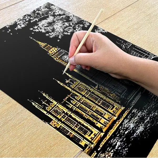 Big Ben UK - Scratch Painting Kit - Scratch Painting