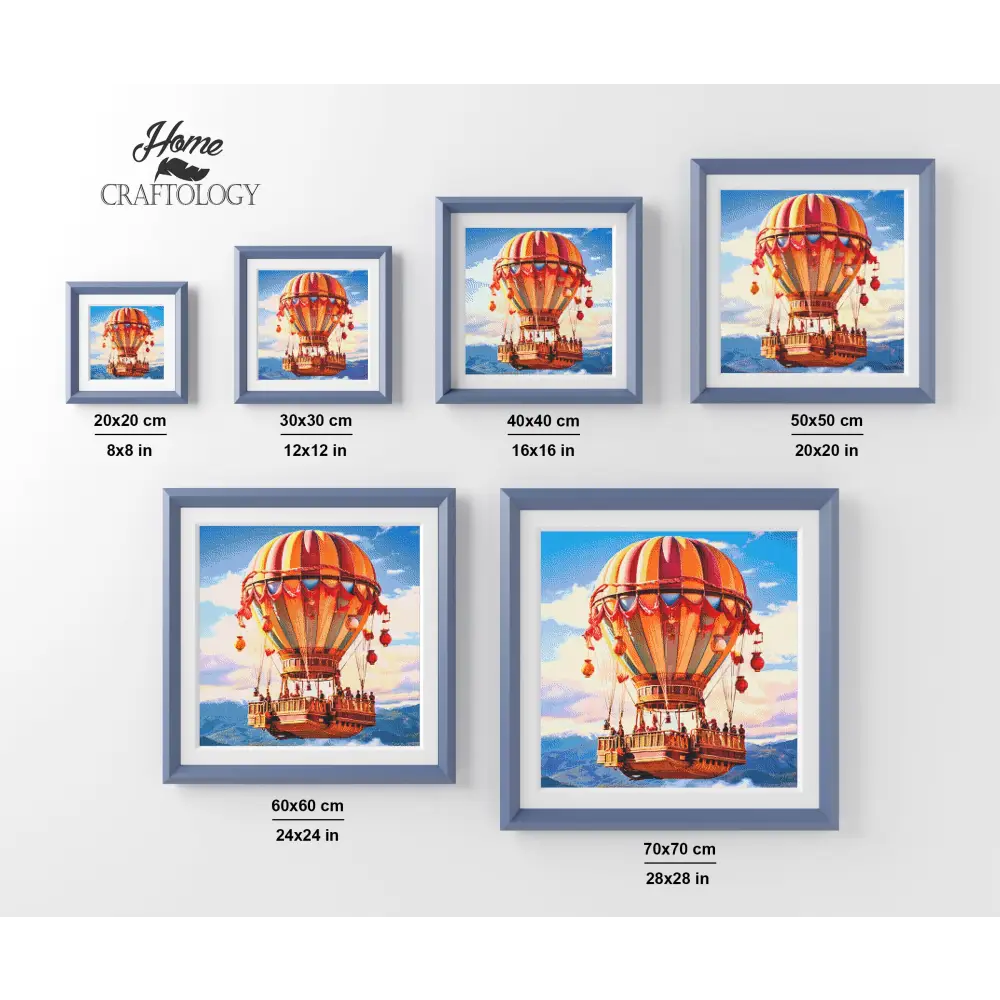 Big Hot Air Balloon - Exclusive Premium Diamond Painting Kit - Diamond Painting Kit