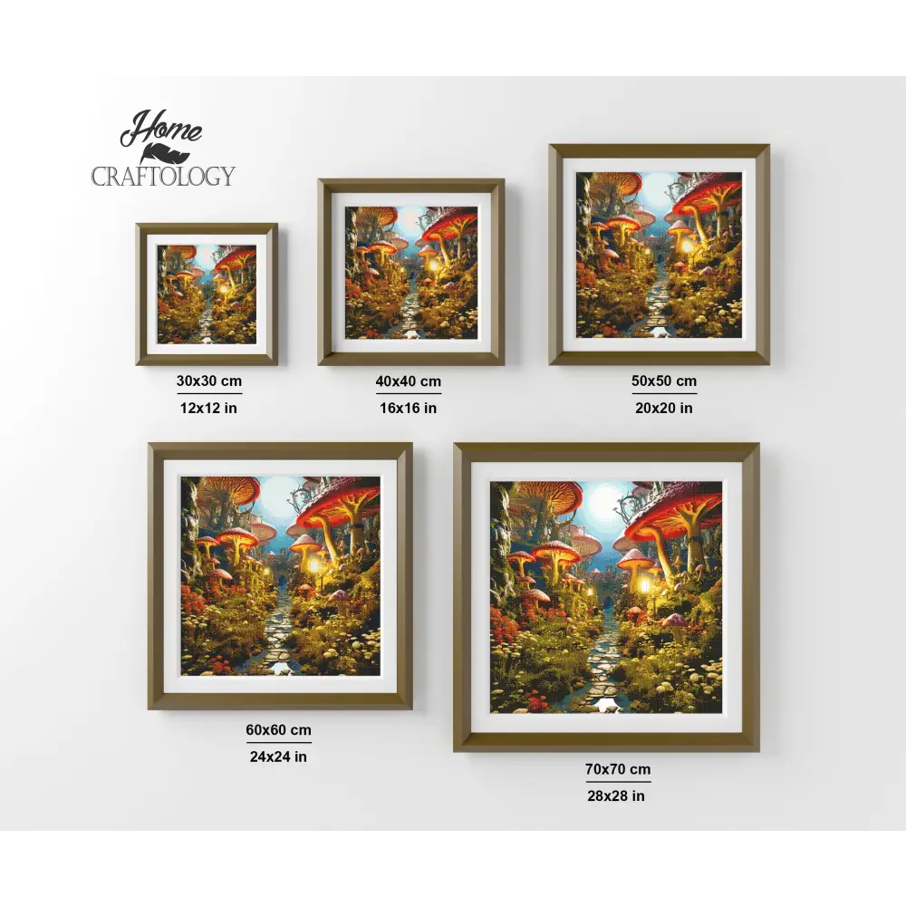 Big Mushrooms - Exclusive Premium Diamond Painting Kit - Diamond Painting Kit
