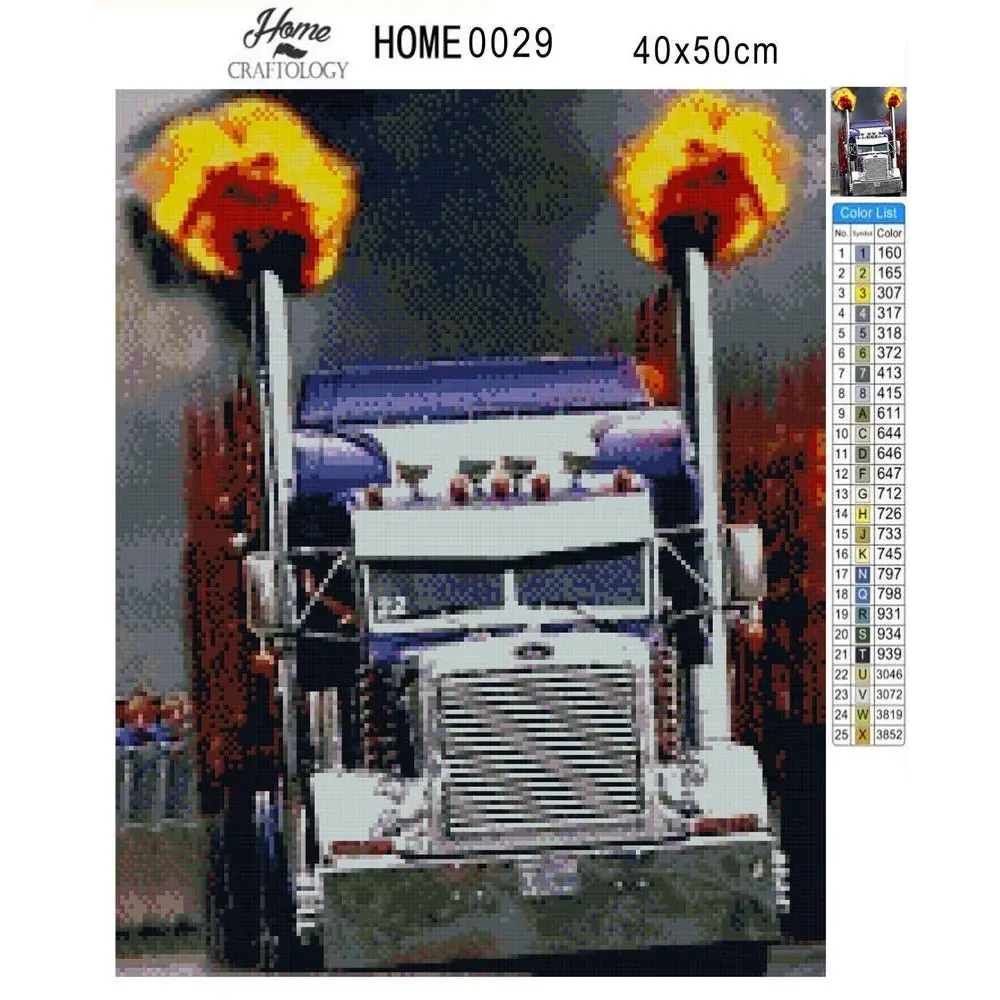 Big Truck - Diamond Painting Kit - Home Craftology