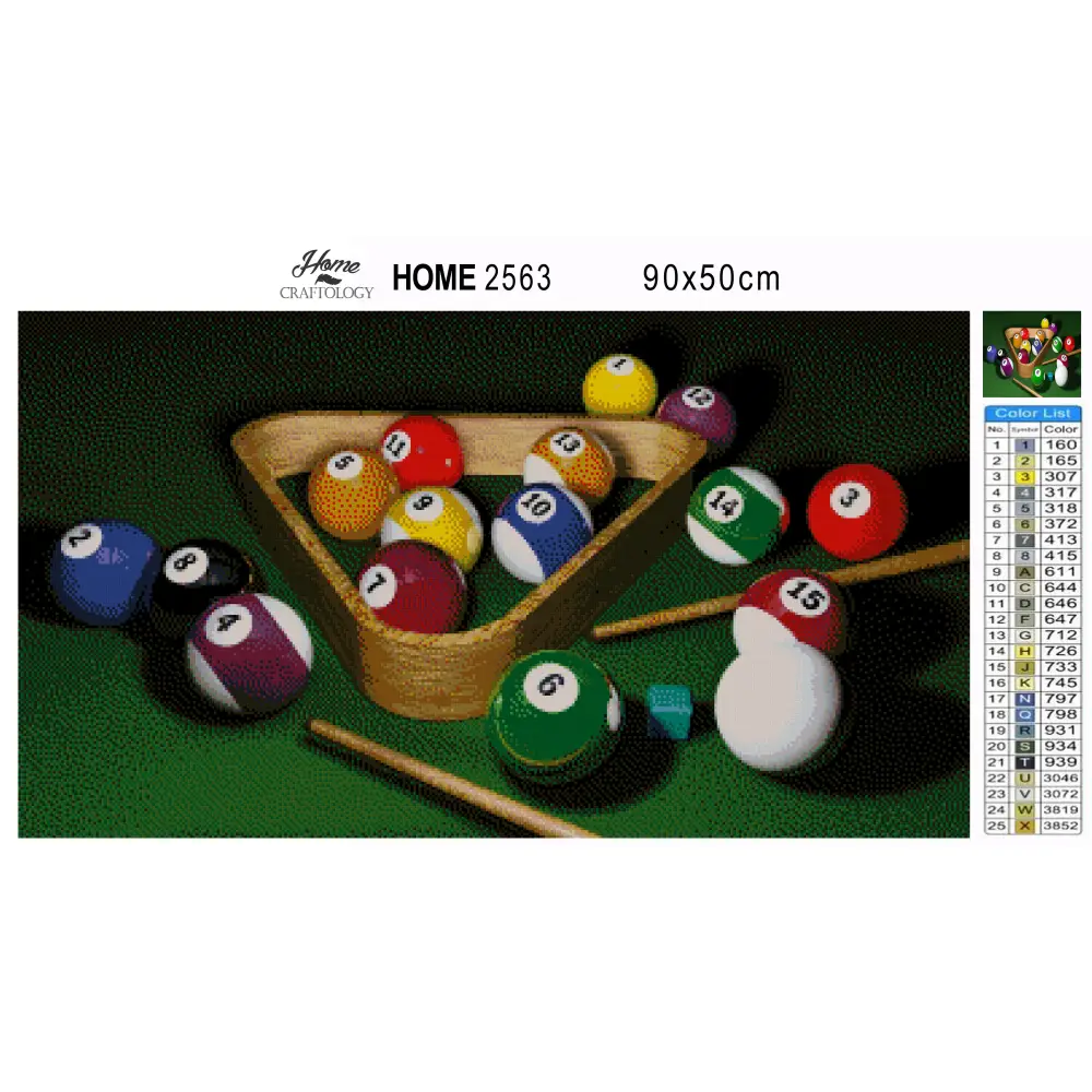 Billiards - Premium Diamond Painting Kit - Diamond Painting Kit