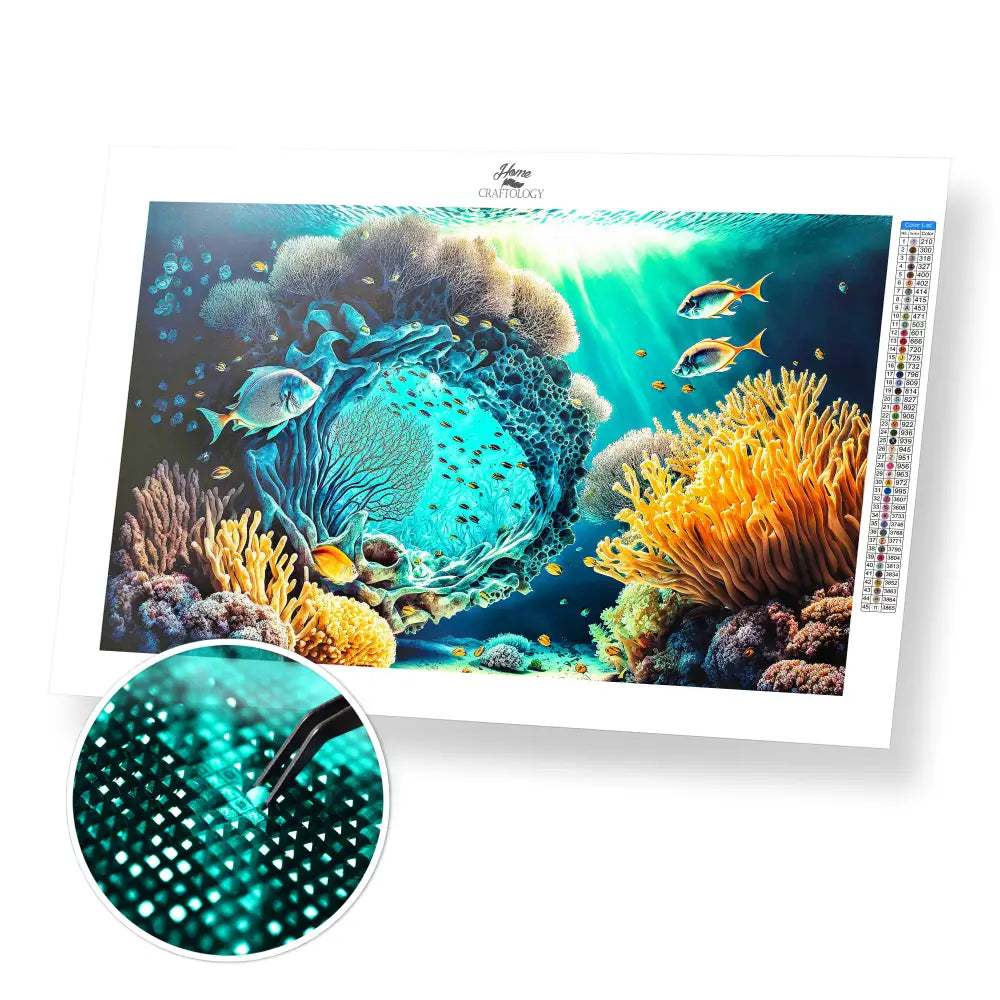 Biodiversity - Premium Diamond Painting Kit - 50x30cm / 20x12’’ / Square (Most Popular) - Diamond Painting Kit