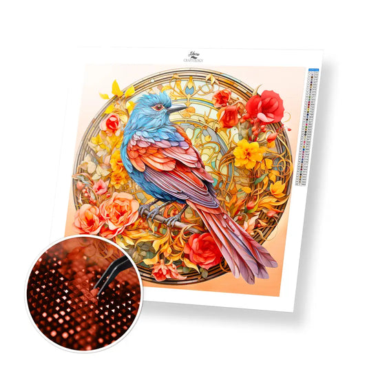 Bird Mandala - Exclusive Premium Diamond Painting Kit - 30x30cm / 12x12’’ / Square (Most Popular) / No Frame - Diamond