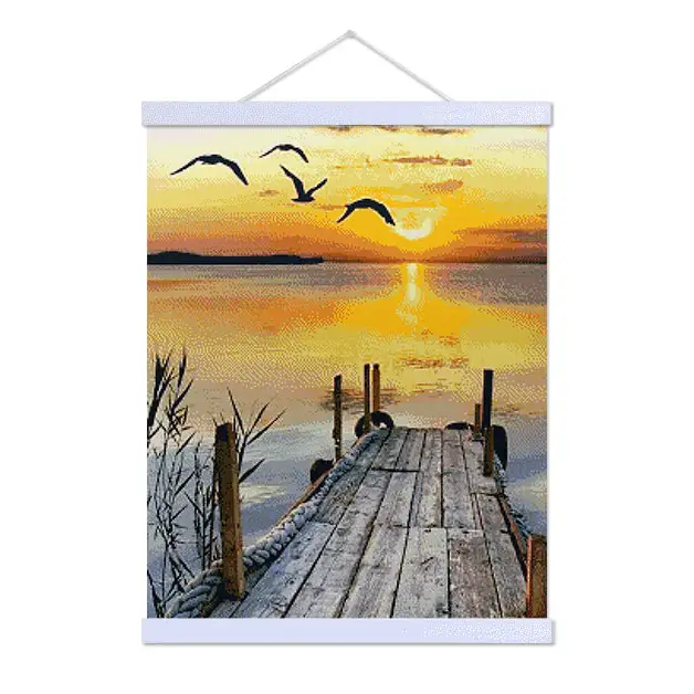 Birds and Sunset - Premium Diamond Painting Kit - Diamond Painting Kit
