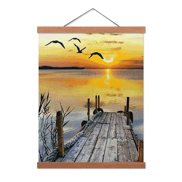 Birds and Sunset - Premium Diamond Painting Kit - Diamond Painting Kit