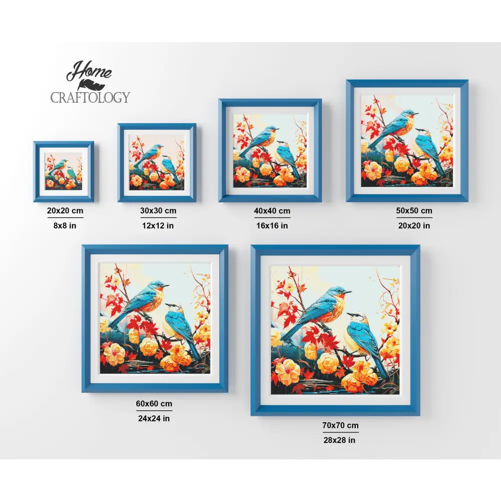 Birds in Autumn - Exclusive Premium Diamond Painting Kit - Diamond Painting Kit