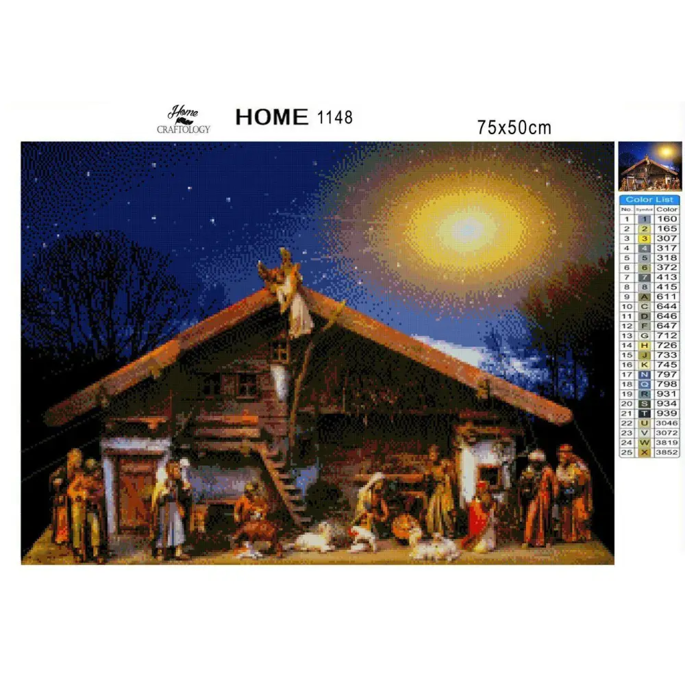 Birth of Jesus - Diamond Painting Kit - Home Craftology