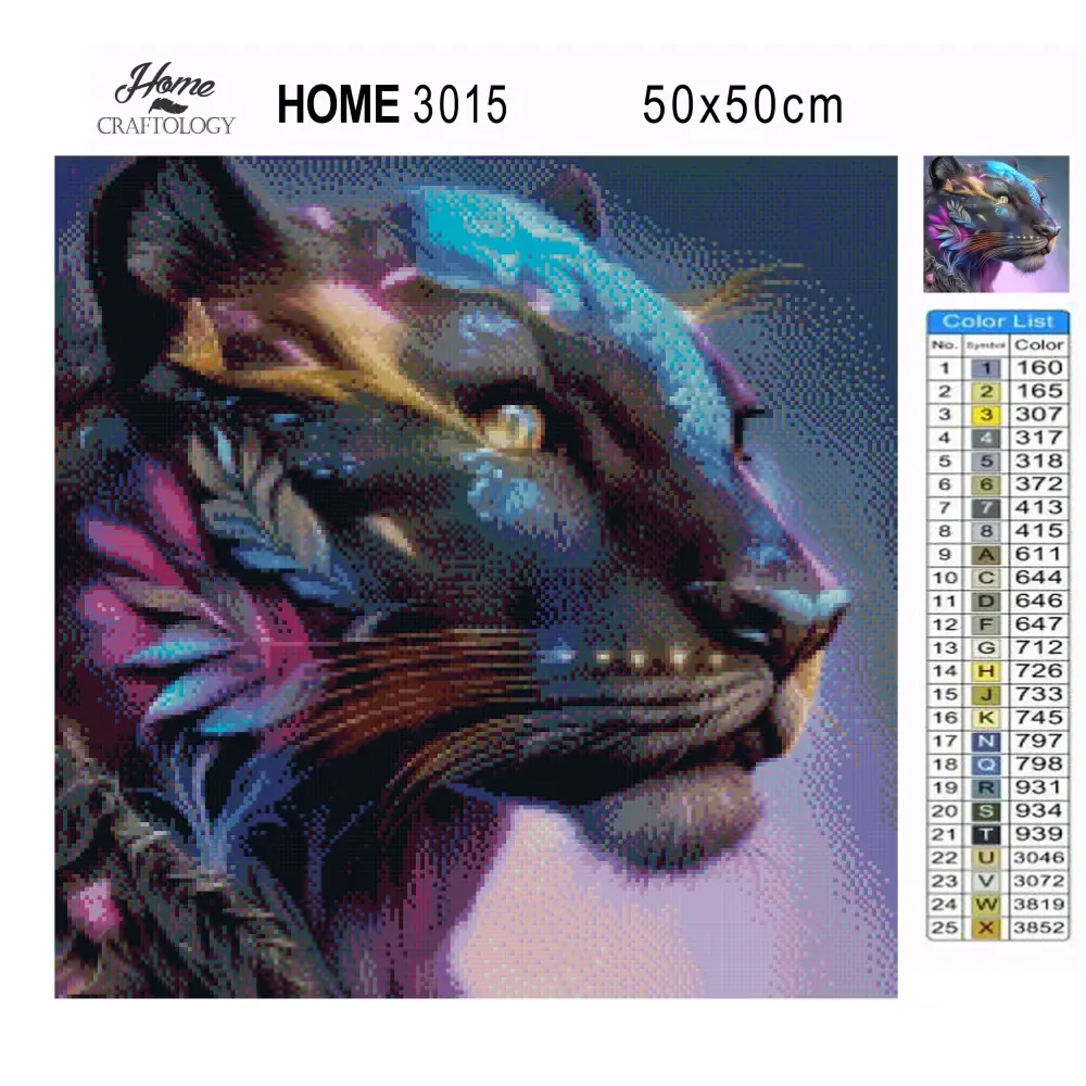 Black Panther - Premium Diamond Painting Kit - Diamond Painting Kit