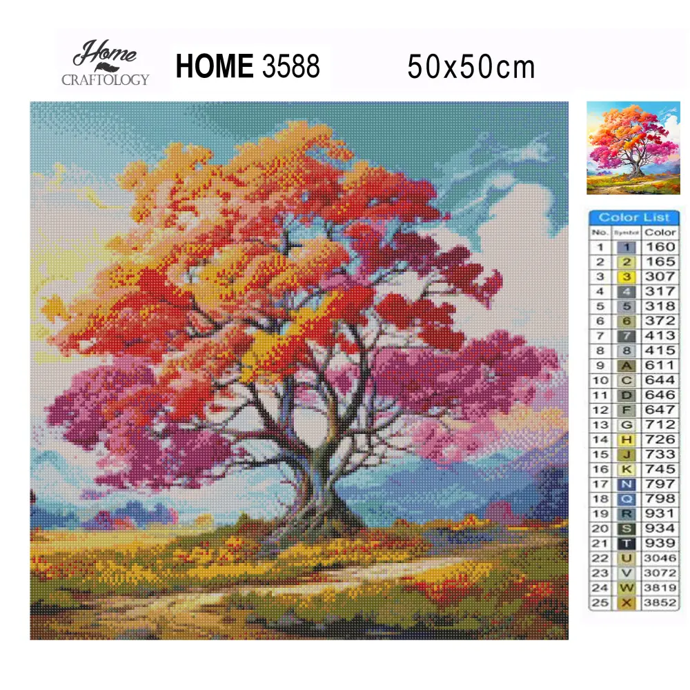 Blooming Tree - Exclusive Premium Diamond Painting Kit - Diamond Painting Kit
