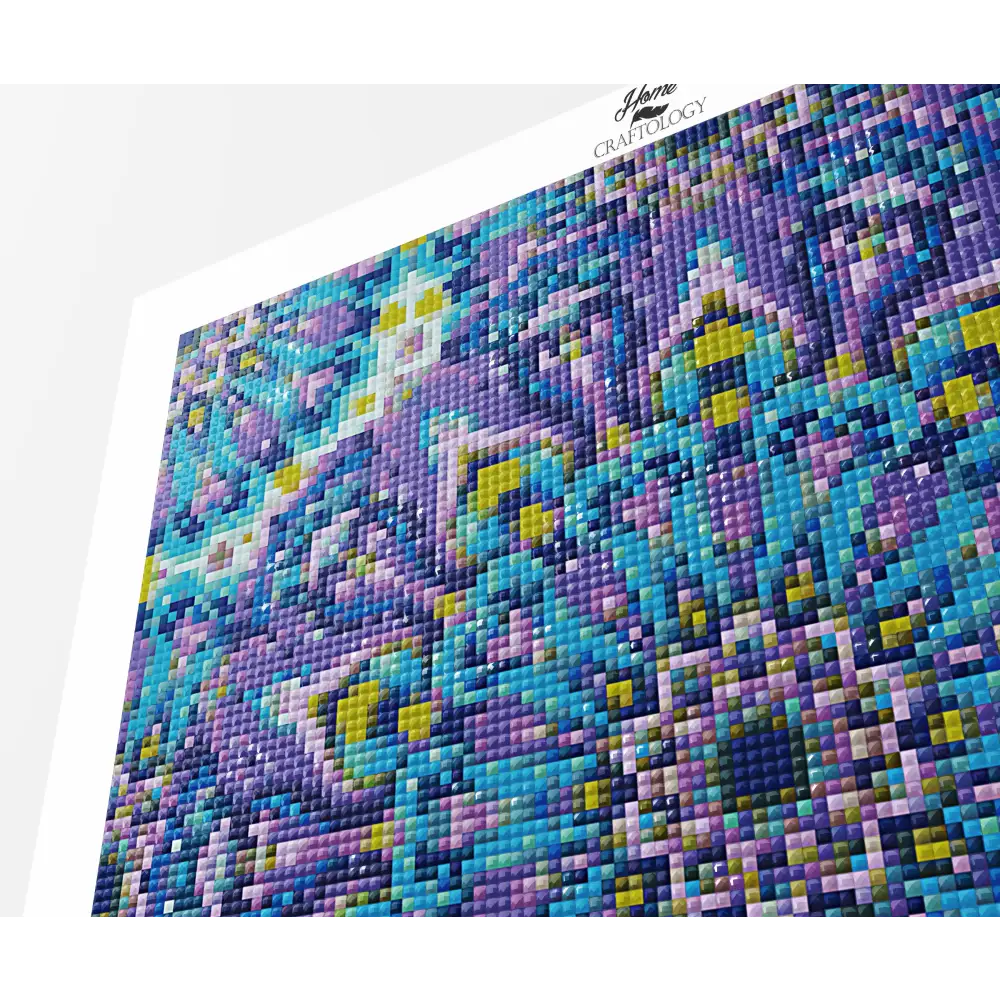 Blue and Purple Mandala - Premium Diamond Painting Kit - Diamond Painting Kit
