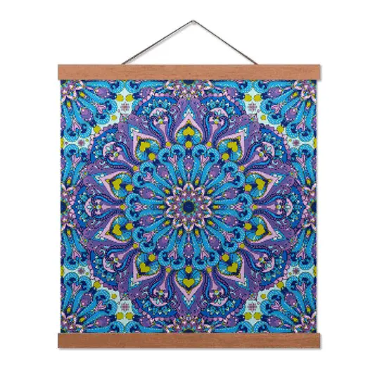 Blue and Purple Mandala - Premium Diamond Painting Kit - Diamond Painting Kit