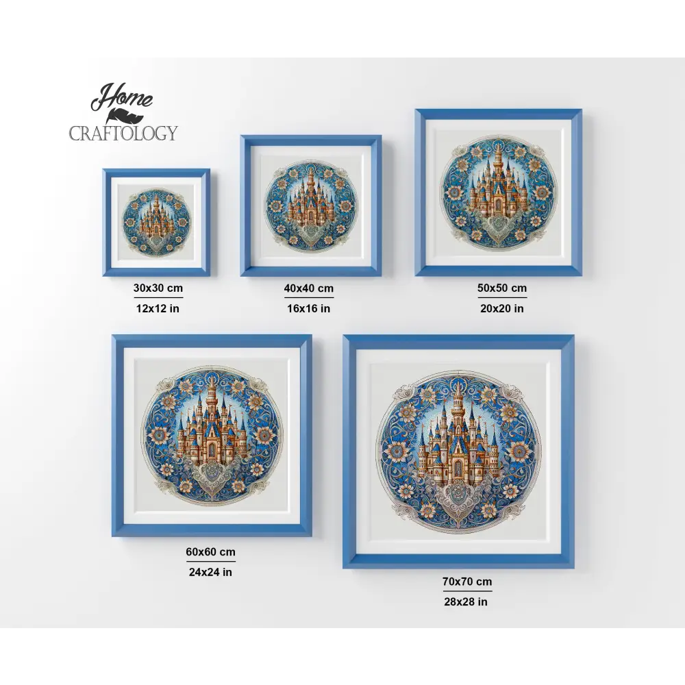 Blue Castle - Exclusive Premium Diamond Painting Kit - Diamond Painting Kit