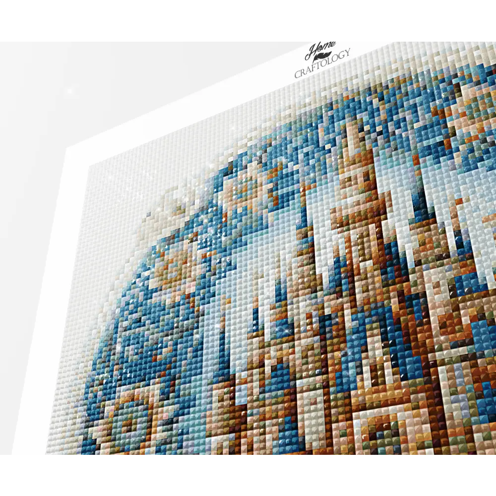 Blue Castle - Exclusive Premium Diamond Painting Kit - Diamond Painting Kit