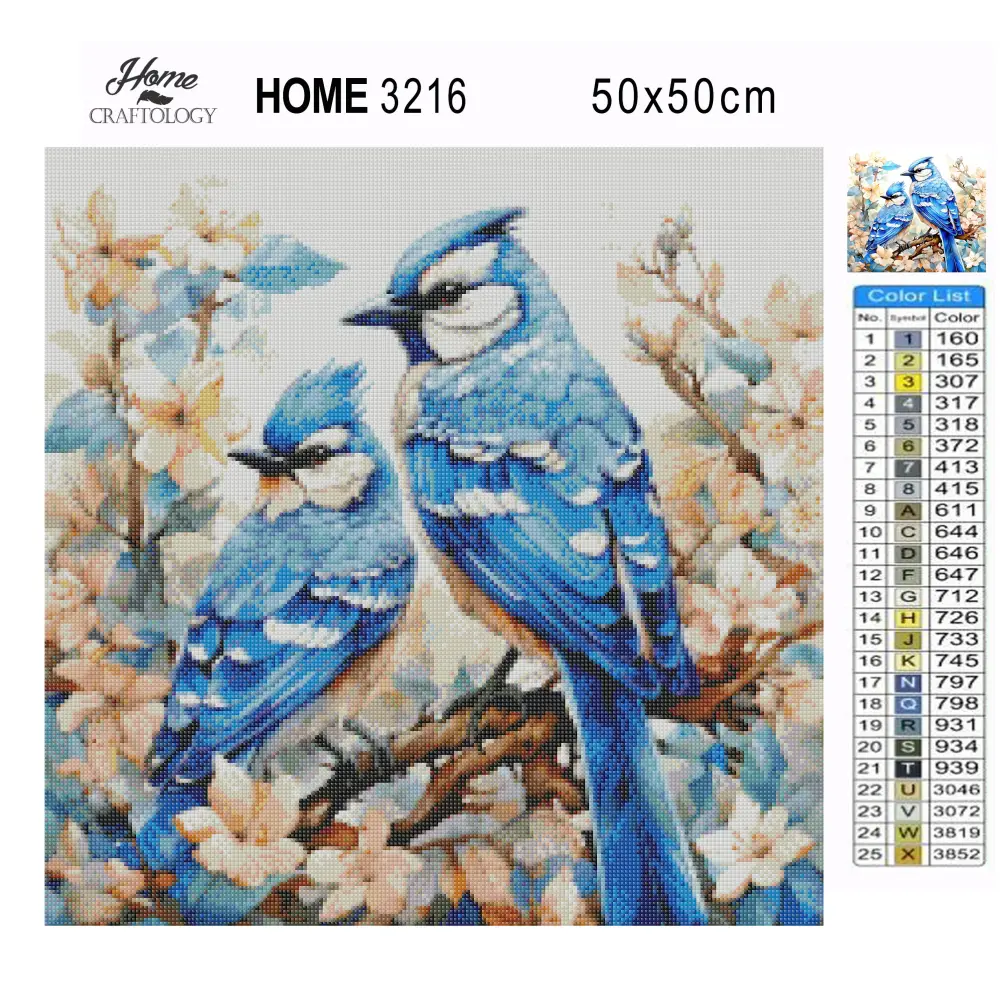 Blue Jays - Exclusive Premium Diamond Painting Kit - Diamond Painting Kit
