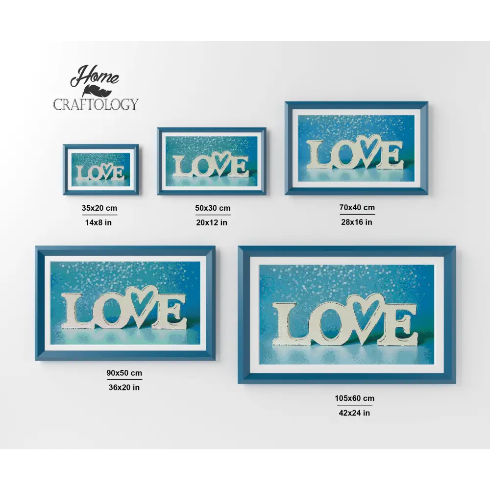 Blue Love - Premium Diamond Painting Kit - Diamond Painting Kit