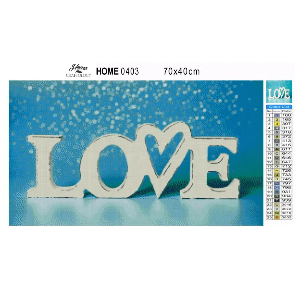 Blue Love - Premium Diamond Painting Kit - Diamond Painting Kit