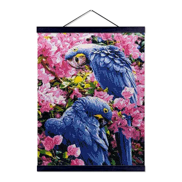 Blue Macaw Birds - Premium Diamond Painting Kit - Diamond Painting Kit