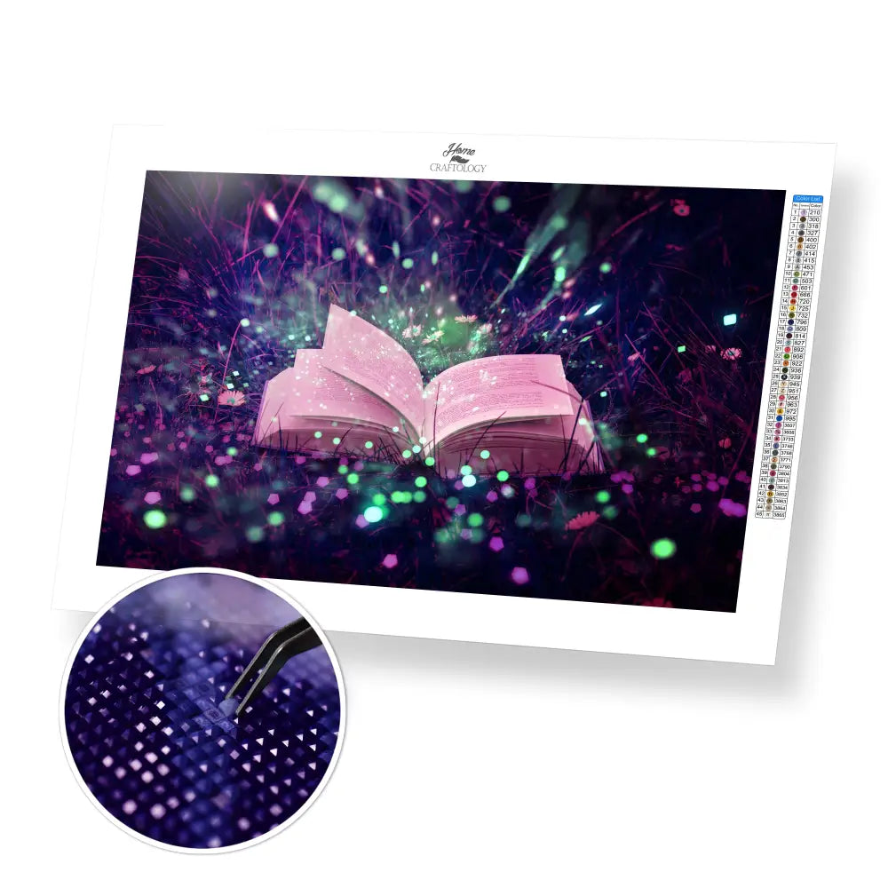 Book of Wonders - Premium Diamond Painting Kit - 45x30cm / 18x12’’ / Square (Most Popular) - Diamond Painting Kit