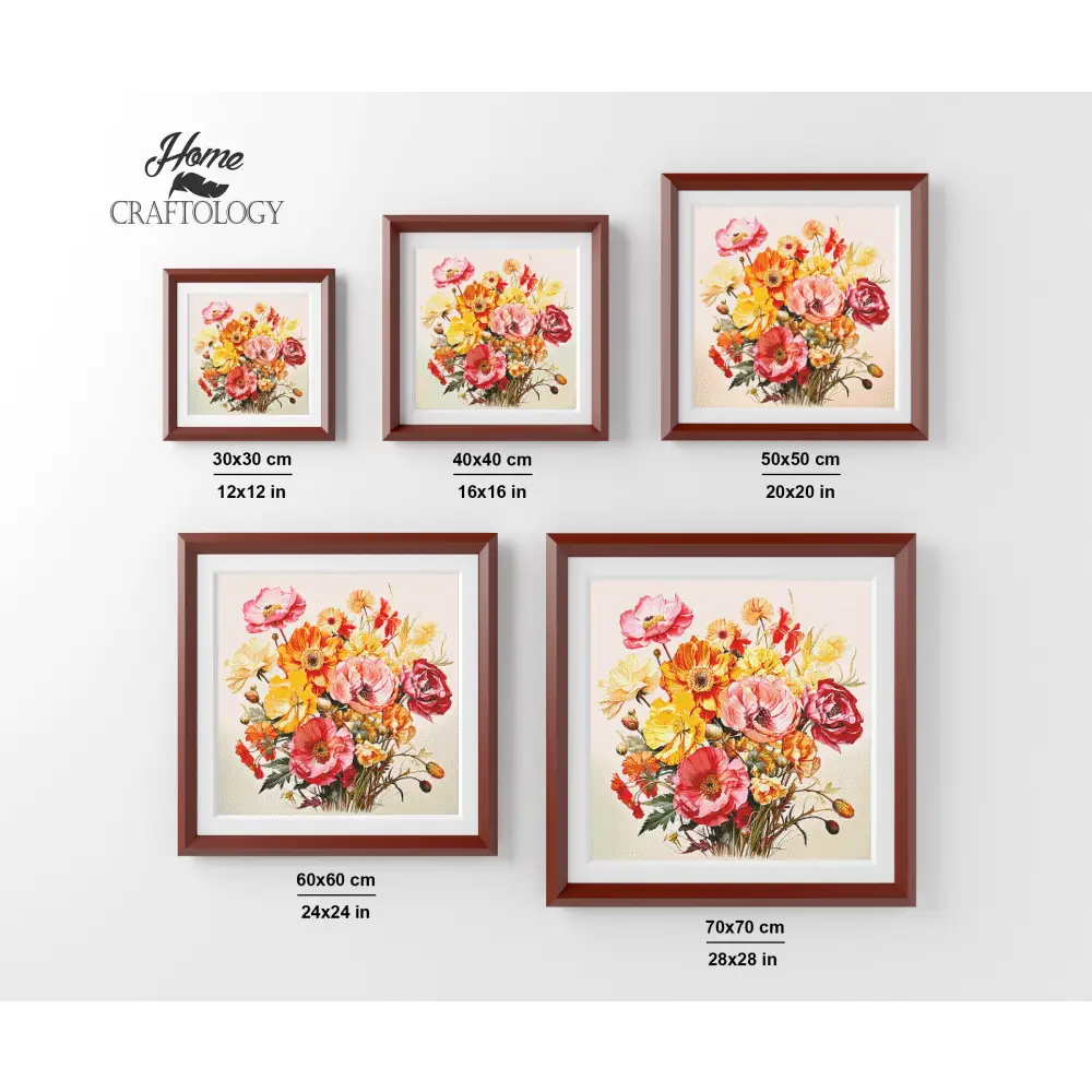 Bouquet of Flowers - Exclusive Premium Diamond Painting Kit - Diamond Painting Kit